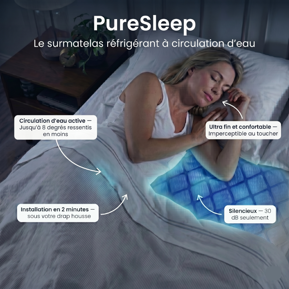 PureSleep - Surmatelas Réfrigérant